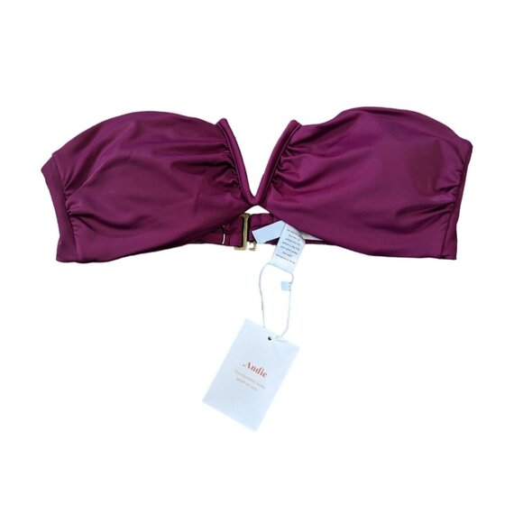 Andie SwimThe Scala Top Plum Size Medium - Picture 2 of 6